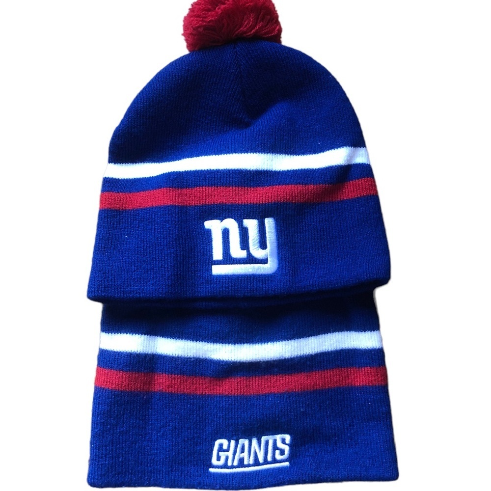 🌻 Set of 2 NFL Giants Winter Hats, Toddler Sized, NWT, EUC